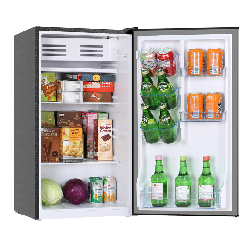 Frestec 3.2 Cubic Feet Freestanding Mini Fridge with Freezer & Reviews
